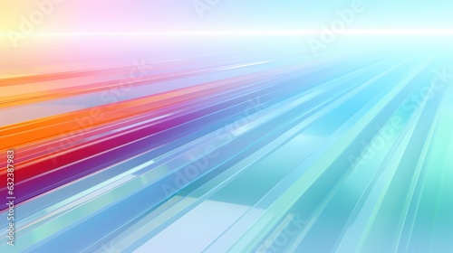 Colorful lines with vanishing point. Abstract wallpaper photo