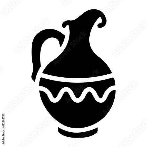 ancient jug Solid icon