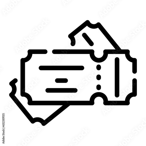 ticktes Line Icon