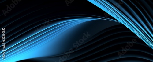 abstract blue and black background. generative ai