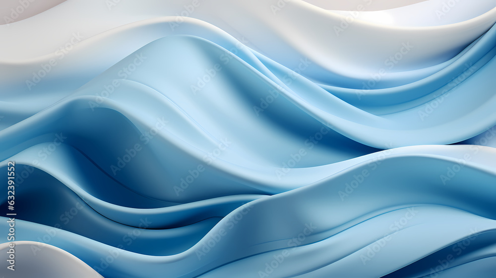 Minimalist Elegance: Futuristic Blue Patterns and Finely Rendered Textures