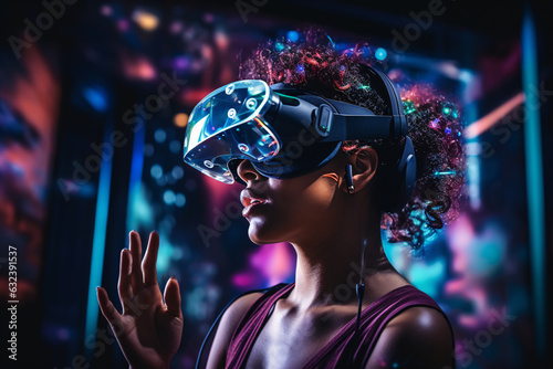 Immersion into the virtual and augmented realities highlighting the marvel of technology and fusion of reality with the digital realm
