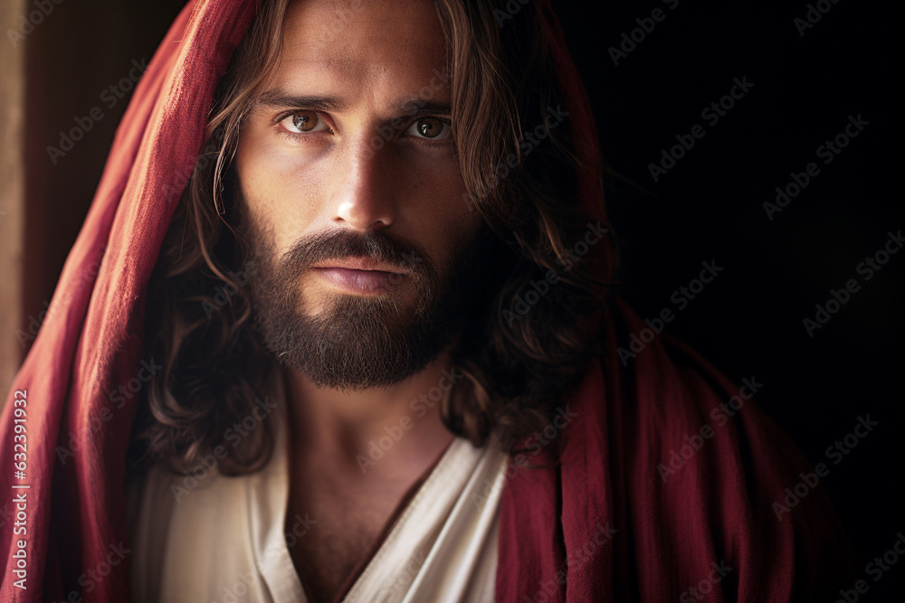Jesus wearing a red sash in the parable of the Sower in Matthew 13123