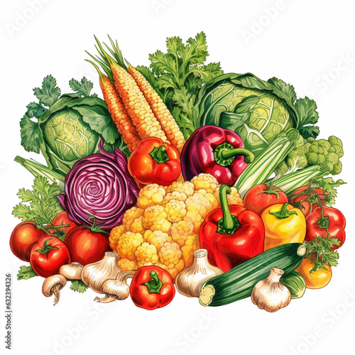 Variation of Fresh Organic Vegetables