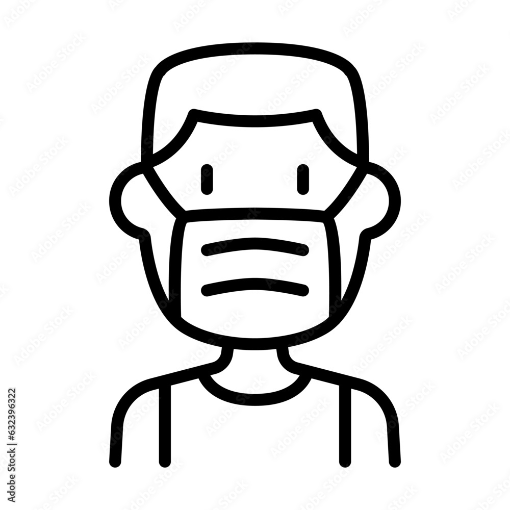 Wearing mask icon Wearing mask icon