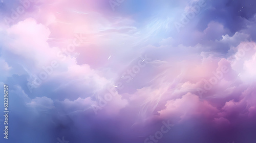 Ethereal Visions: A Dream in Sky Blue and Purple