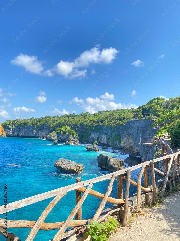 Naklejka premium beach and sea