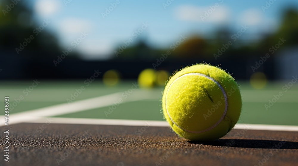 Alone on the Court: The Journey of a Tennis Ball, generative ai