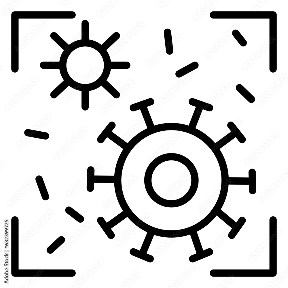 Fototapeta premium virus icon