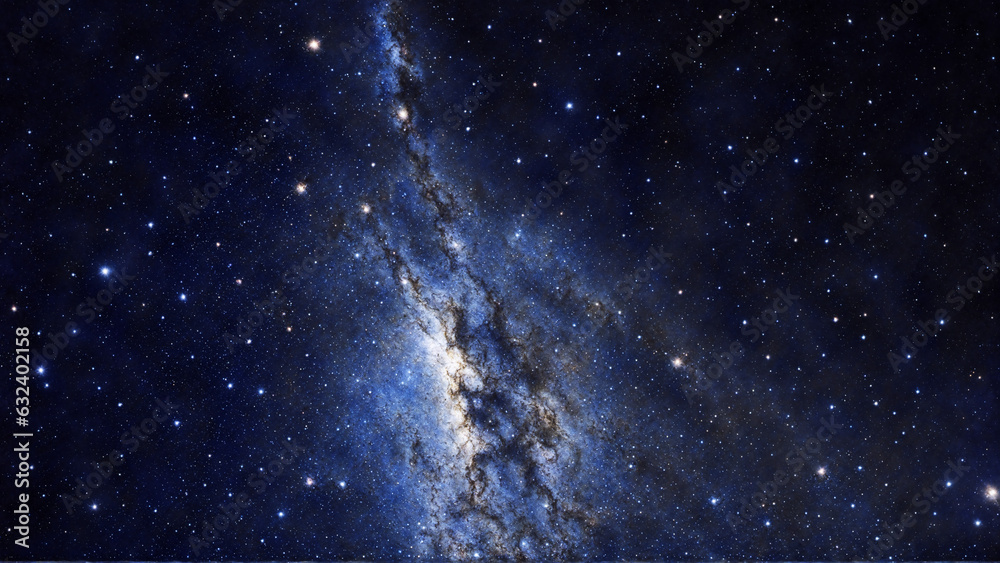 Fototapeta premium blu galaxy 