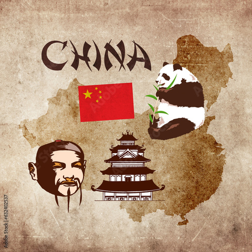 Illustrated Map China