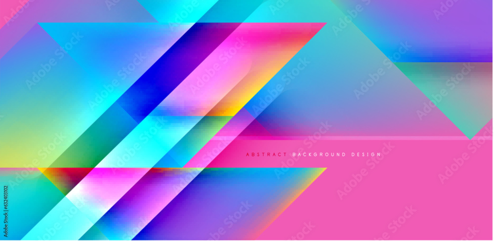 Dynamic bright lines abstract background, stripes with fluid colors, liquid gradients. Vector Illustration For Wallpaper, Banner, Background, Card, Book Illustration, landing page