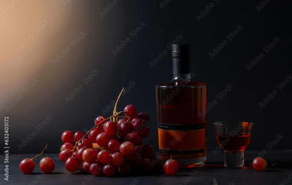 still life with wine and grapes still life with wine and grapes