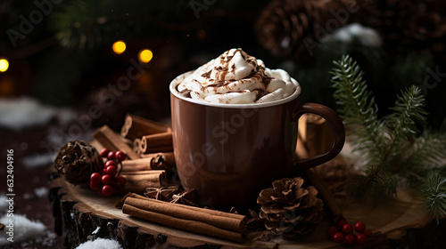 winter cozy hot chocolate