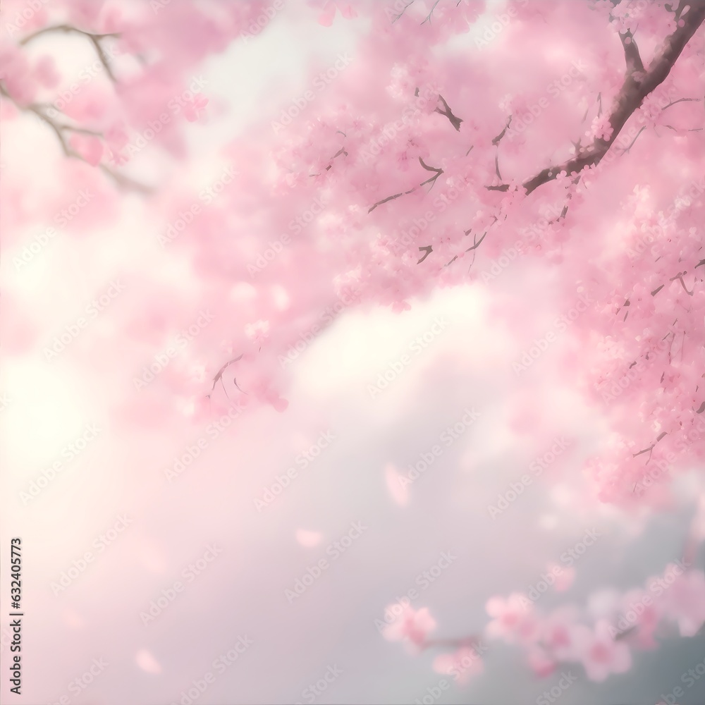 Natural blurred pink Sakura background