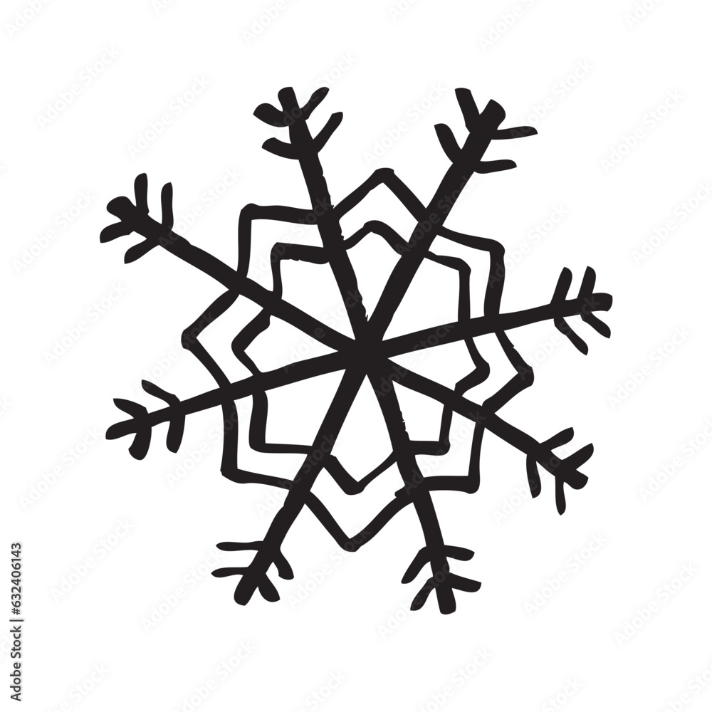 snowflake on a white background snowflake on a white background