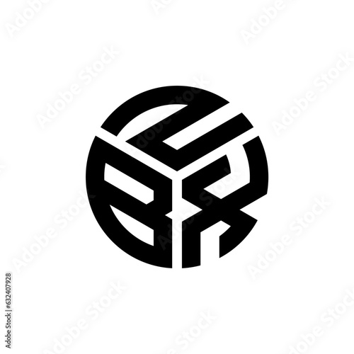 ZBX letter logo design on white background. ZBX creative initials letter logo concept. ZBX letter design. 