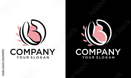 Vector logo of pregnancy. Health and care of motherhood concept. Gynecology and obstetrics emblem