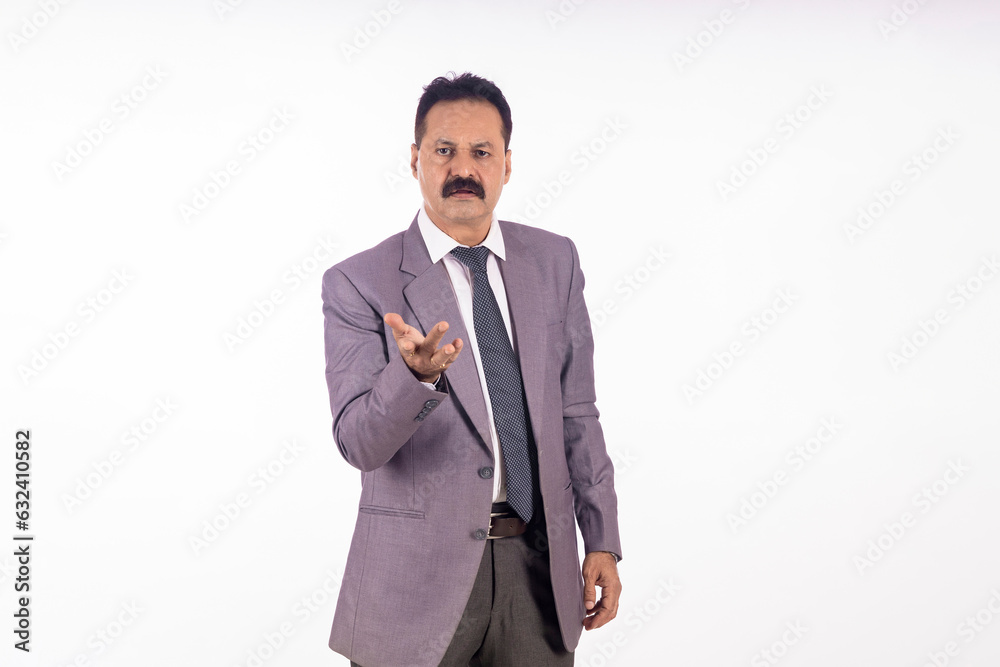 indian businessman giving thinking expression indian businessman giving thinking expression