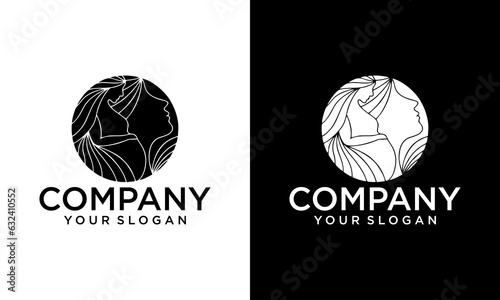 women pregnant logo vector icon template