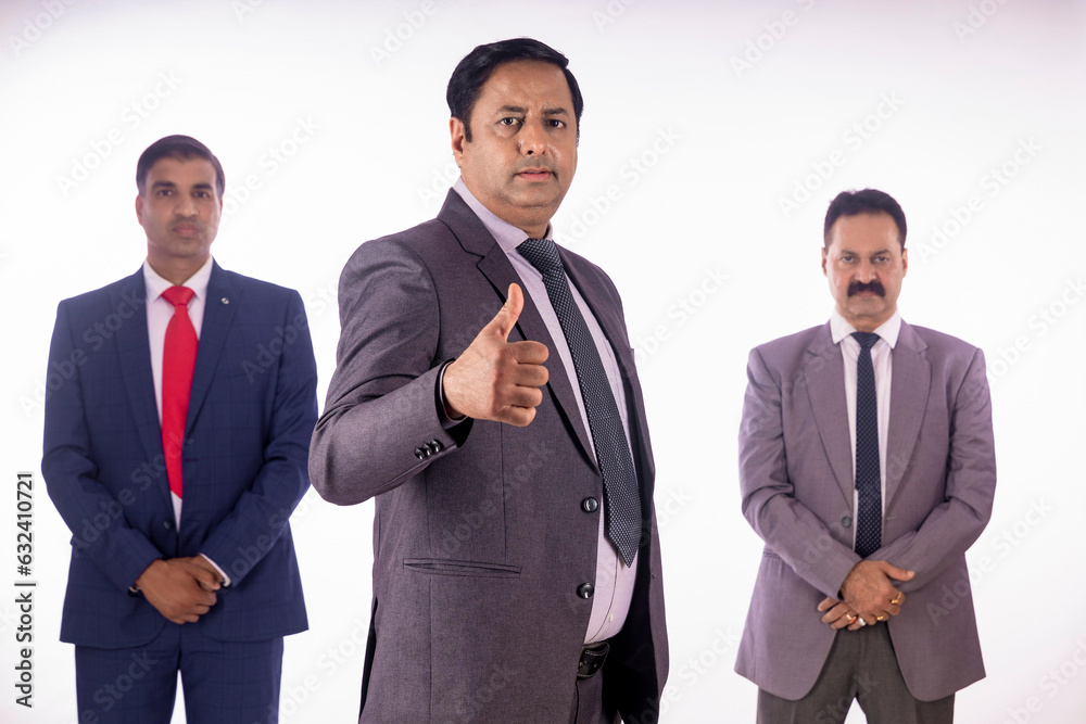 Indian corporate people group standing together Indian corporate people group standing together