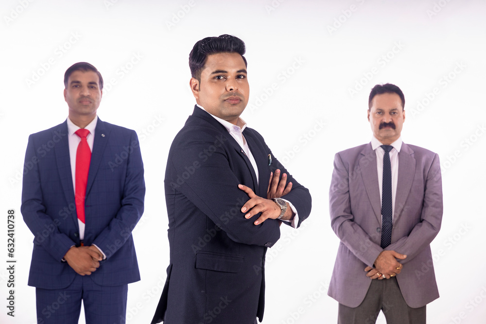 Indian corporate people group standing together Indian corporate people group standing together