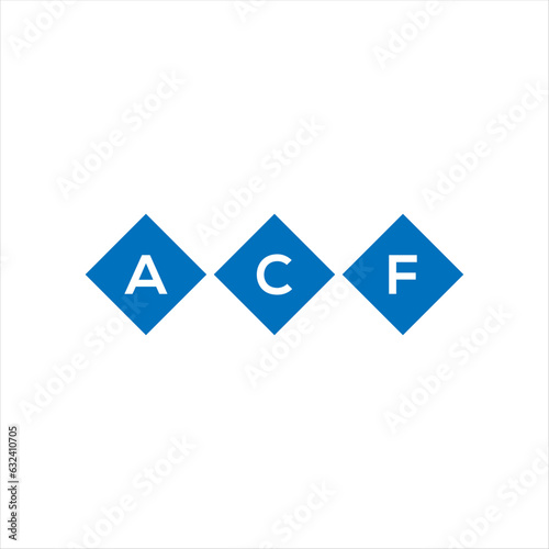 Fototapeta Naklejka Na Ścianę i Meble -  ACF letter logo design on white background. ACF creative initials letter logo concept. ACF letter design.
