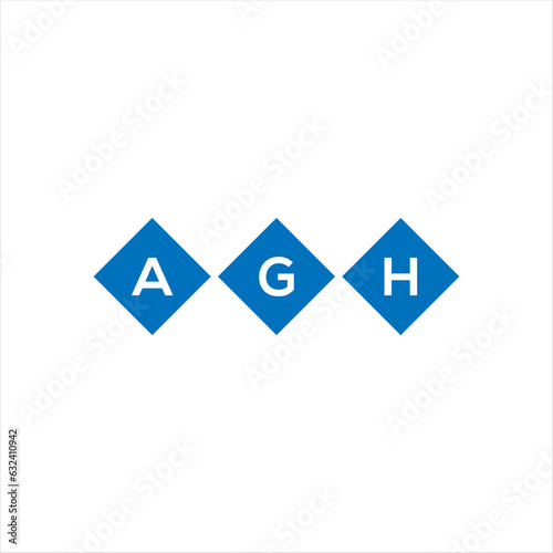 AGH letter logo design on white background. AGH creative initials letter logo concept. AGH letter design. 