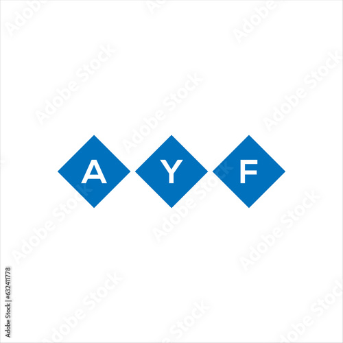 AYF letter logo design on white background. AYF creative initials letter logo concept. AYF letter design. 