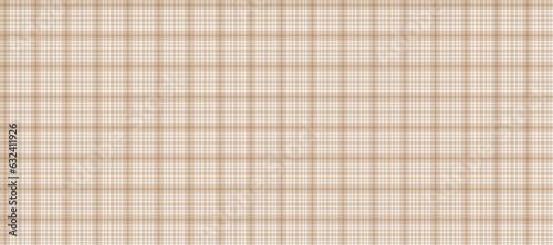 Gingham seamless pattern. Light beige vichy background texture. Checkered tweed plaid repeating wallpaper. Natural nude tartan fabric and textile swatch design. Vector 