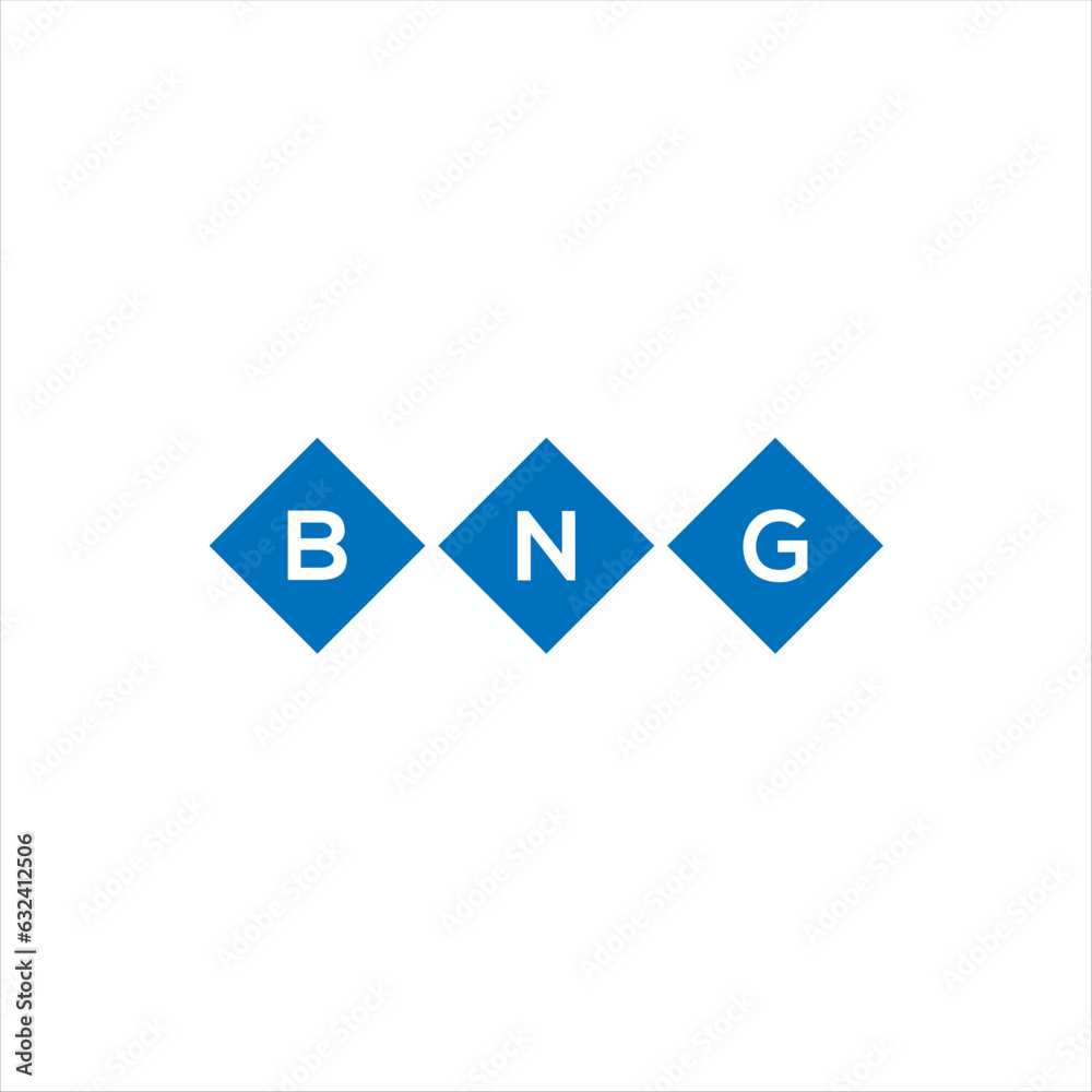 BNG letter technology logo design on white background. BNG creative initials letter IT logo concept. BNG setting shape design
