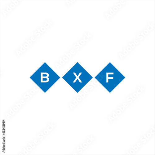 Fototapeta Naklejka Na Ścianę i Meble -  BXF letter technology logo design on white background. BXF creative initials letter IT logo concept. BXF setting shape design
