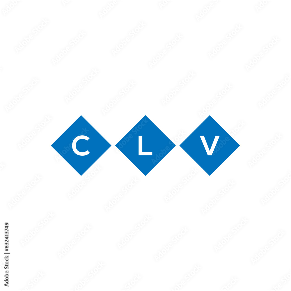 CLV letter technology logo design on white background. CLV creative initials letter IT logo concept. CLV setting shape design
