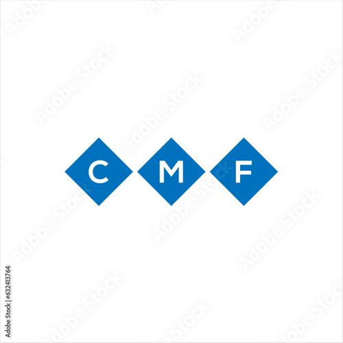 Fototapeta Naklejka Na Ścianę i Meble -  CMF letter technology logo design on white background. CMF creative initials letter IT logo concept. CMF setting shape design
