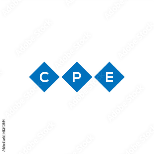 Fototapeta Naklejka Na Ścianę i Meble -  DPE letter technology logo design on white background. DPE creative initials letter IT logo concept. DPE setting shape design
