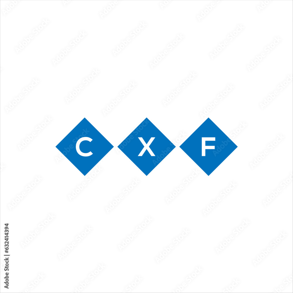 CXF letter technology logo design on white background. CXF creative initials letter IT logo concept. CXF setting shape design
