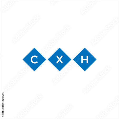 Fototapeta Naklejka Na Ścianę i Meble -  CXH letter technology logo design on white background. CXH creative initials letter IT logo concept. CXH setting shape design
