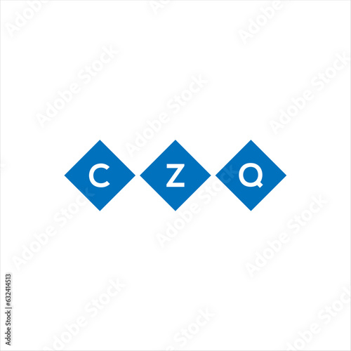 CZQ letter technology logo design on white background. CZQ creative initials letter IT logo concept. CZQ setting shape design 