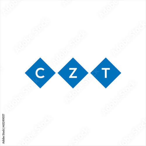 Fototapeta Naklejka Na Ścianę i Meble -  CZT letter technology logo design on white background. CZT creative initials letter IT logo concept. CZT setting shape design
