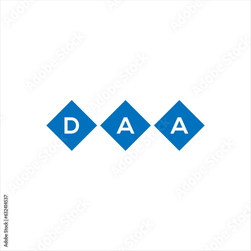 DAA letter technology logo design on white background. DAA creative initials letter IT logo concept. DAA setting shape design
