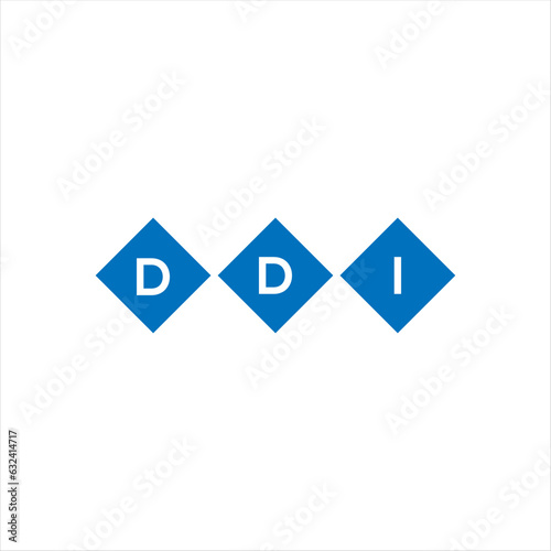 DDI letter technology logo design on white background. DDI creative initials letter IT logo concept. DDI setting shape design 