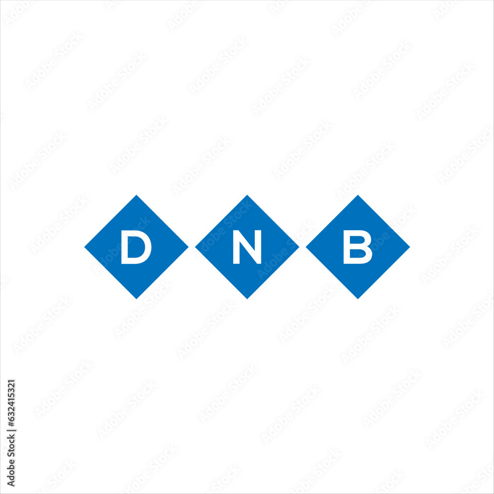 DNB letter technology logo design on white background. DNB creative initials letter IT logo concept. DNB setting shape design
