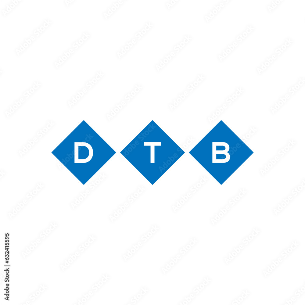 DTB letter technology logo design on white background. DTB creative initials letter IT logo concept. DTB setting shape design

