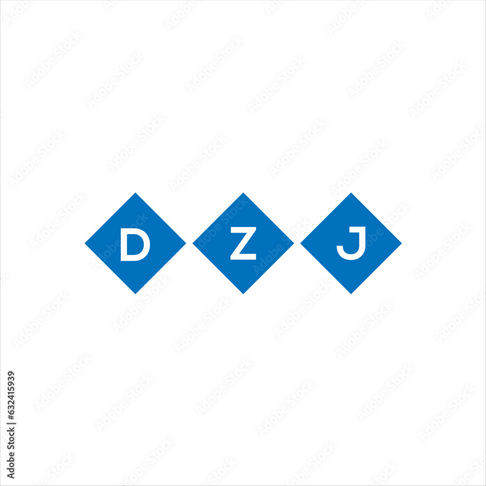 DZJ letter technology logo design on white background. DZJ creative initials letter IT logo concept. DZJ setting shape design
