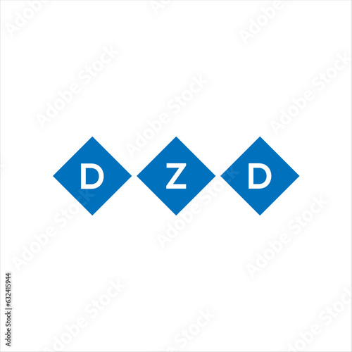 Fototapeta Naklejka Na Ścianę i Meble -  DZD letter technology logo design on white background. DZD creative initials letter IT logo concept. DZD setting shape design
