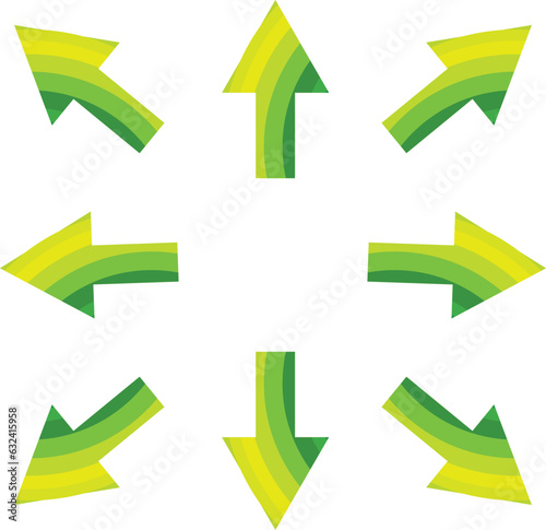 set of arrows vector illustration