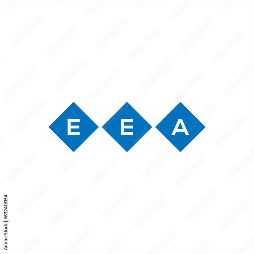 EEA letter technology logo design on white background. EEA creative initials letter IT logo concept. EEA setting shape design
