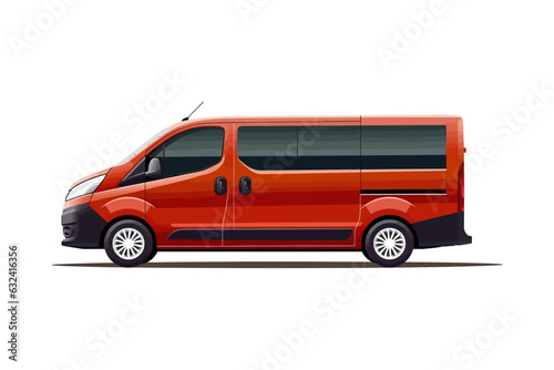 Minibus. Minivan. Vector illustration design.