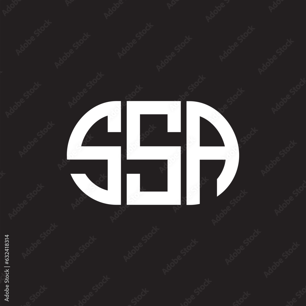 SSA letter technology logo design on black background. SSA creative initials letter IT logo concept. SSA setting shape design
SSA letter technology logo design on black background. SSA creative initials letter IT logo concept. SSA setting shape design