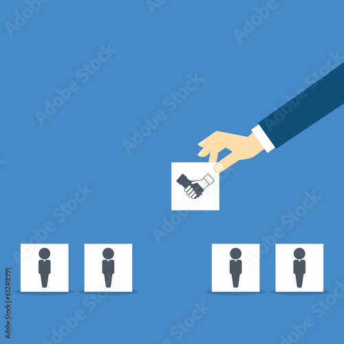 Business teamwork, partnership, agreement, cooperation and contract concept.